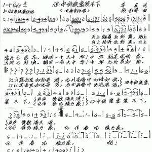 心中的爱意装不下_歌谱投稿_词曲:李良 张艺军