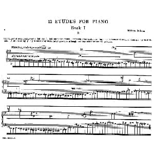 12 Etudes for Piano 钢琴谱 威廉 博尔科姆