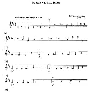 小提琴谱 | Boogie /Danse blues 加拿大小提琴考级 预备级