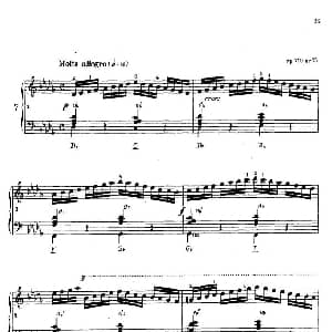 电子琴谱 | 车尔尼手风琴练习曲集 第Ⅳ册 第7首