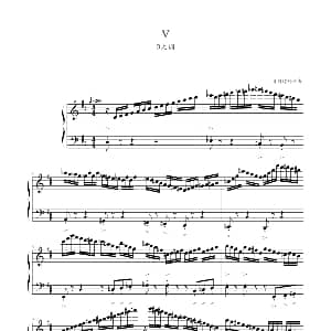 肖斯塔科维奇—前奏曲 钢琴谱 肖斯塔科维奇