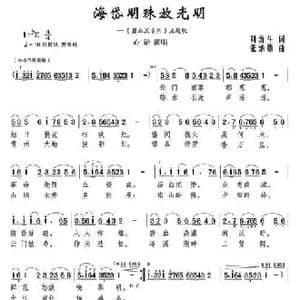 海岱明珠放光明_民歌简谱_词曲:刘沂生 张炳勋