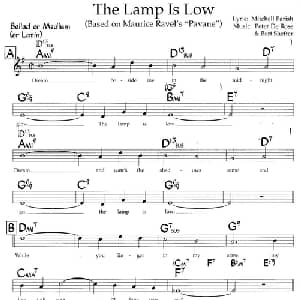 The Lamp Is Low_外国歌谱