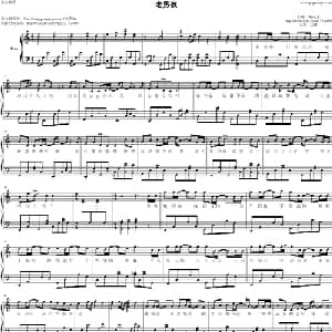 老男孩_通俗唱法乐谱