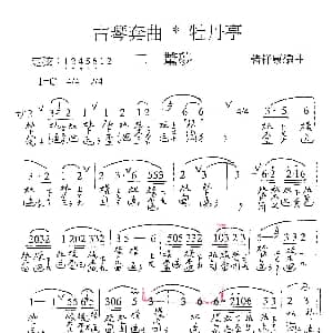 古琴套曲 牡丹亭 二惊梦 古琴谱 简谱 减字谱 汤显祖 诸祥康