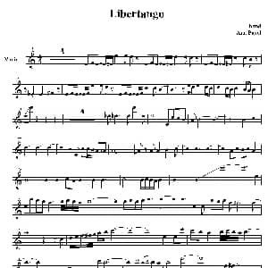 小提琴谱 | libertango 自由探戈