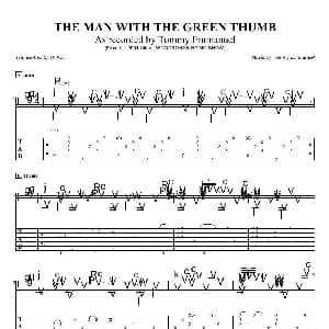 tommy emmanuel the man with the green thumb version 2 吉他谱