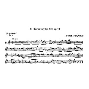 小提琴谱 | 40首小提琴初级技巧练习曲之15 弗朗茨 沃尔法特