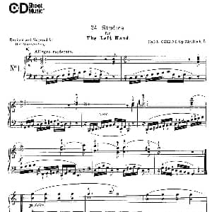 Czerny 24 Piano Studie 钢琴谱 Czerny 车尔尼