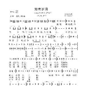 知青岁月_歌曲简谱_词曲:陈晓光 陈晓光