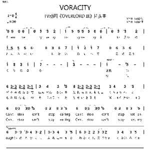 日 VORACITY_歌曲简谱_词曲:MYTH & ROID MYTH & ROID