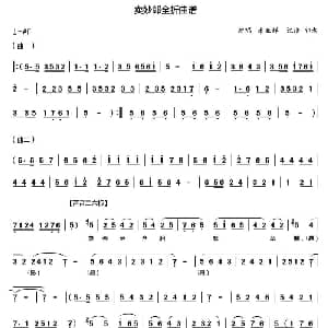 秦腔 卖妙郎 全折曲谱 康亚婵演唱版 康亚婵