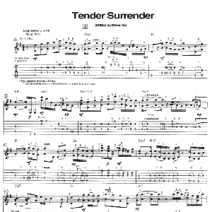 tender surrender 吉他谱 steve vai
