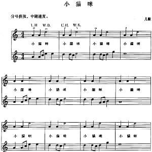 小提琴谱 | 小猫咪