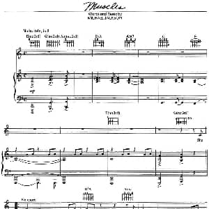 Muscles 钢琴谱