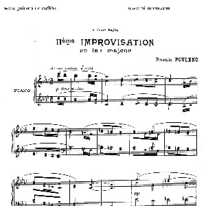 15 Improvisations 钢琴谱 弗朗西斯 普朗克