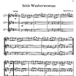 萨克斯谱 | Irish Washerwoman 三重奏