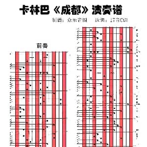 成都 拇指琴卡林巴琴演奏谱
