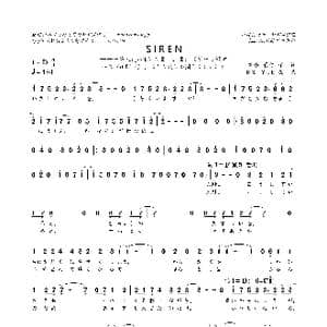 日 SIREN_歌曲简谱_词曲:高橋菜々 8STYLE