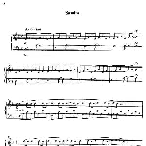 Samba 钢琴谱 Ludovico Einaudi