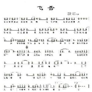 飞雪_歌谱投稿_词曲:丁于 丁于