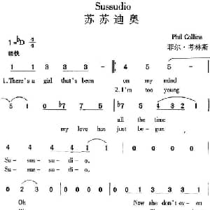 Sussudio 苏苏迪奥_外国歌谱_词曲: 菲尔 考林斯