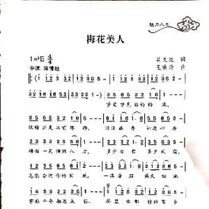 梅花美人_歌谱投稿_词曲:吴文波 王焕升