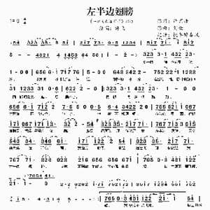 左半边翅膀_歌谱投稿_词曲:严艺丹 刘佳