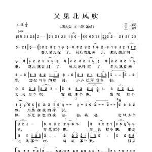 又见北风吹_歌曲简谱_词曲:王力 王力