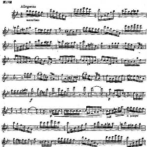 长笛曲谱 | 长笛练习曲100课之第77课 吐音演奏练习曲