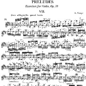 小提琴谱 | 伊萨伊作品集 Preludes Op.35 VII 伊萨伊