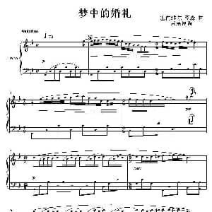 梦中的婚礼 钢琴谱