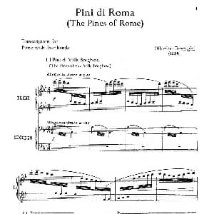 The Pines of Rome 钢琴谱 奥托里诺•雷斯庇基 Ottorino Respighi
