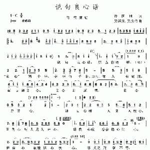 说句良心话_歌谱投稿_词曲:许国胜 吴解元.吴文传