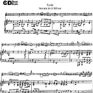 小提琴谱 | Violin Sonata in G Minor 小提琴 钢琴伴奏