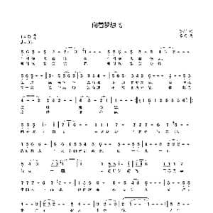 向着梦想飞_歌曲简谱_词曲:陈珂 李铖