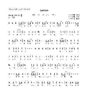 lemon_歌谱投稿_词曲: 米津玄师