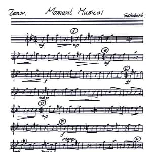 萨克斯谱 | Moment Muical 音乐瞬间 四重奏分谱