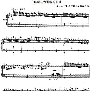 手风琴谱 | 手风琴技术训练练习曲 3 全国高等师范院校手风琴学会编