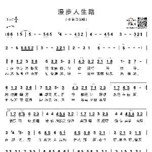 漫步人生路_歌谱投稿_词曲:郑国江 谱曲:中岛美雪；编曲:渡边茂树