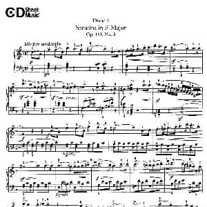 4 Piano Sonatinas 钢琴谱 安东 狄亚贝利