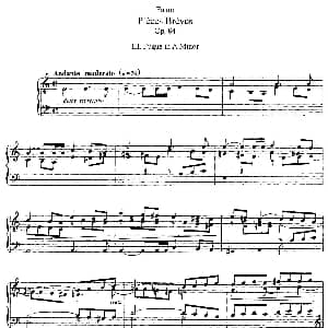 Pieces Breves Op.84 钢琴谱 加布里埃尔 福雷