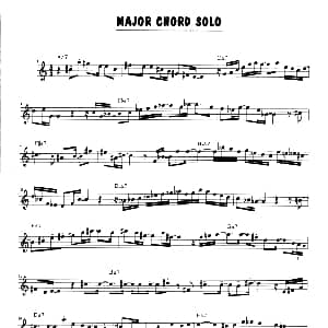 萨克斯谱 | MAJOR CHORD SOLO