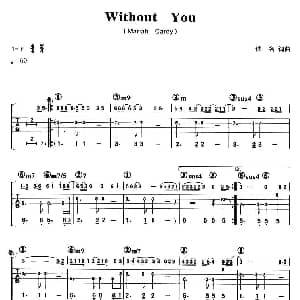 Without You 吉他谱 Mariah Carey