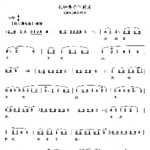 花鼓戏谱 | 扎脚舞手下厨房 调叔 嫂嫂唱段