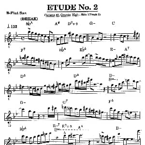萨克斯谱 | ETUDE No.2 高音萨克斯超吹练习曲