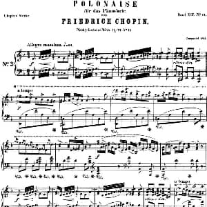 肖邦 波兰舞曲 Op.posth.71 No.1 d小调 钢琴谱 肖邦