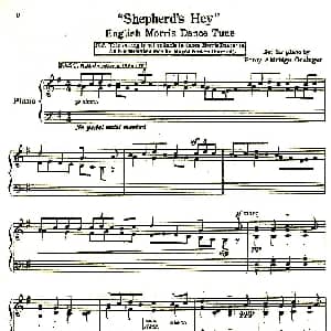 Shepherd’s Hey 钢琴谱 帕西 奥尔德里奇 葛仁杰