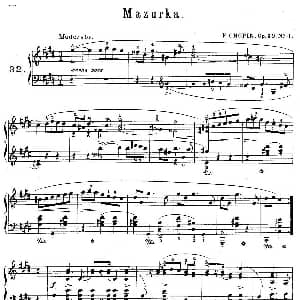 Trois Mazurkas Op.50 钢琴谱 肖邦 chopin