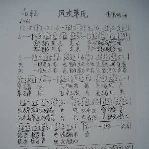 风吹草原 吉他谱 德德玛演唱 侠名作曲